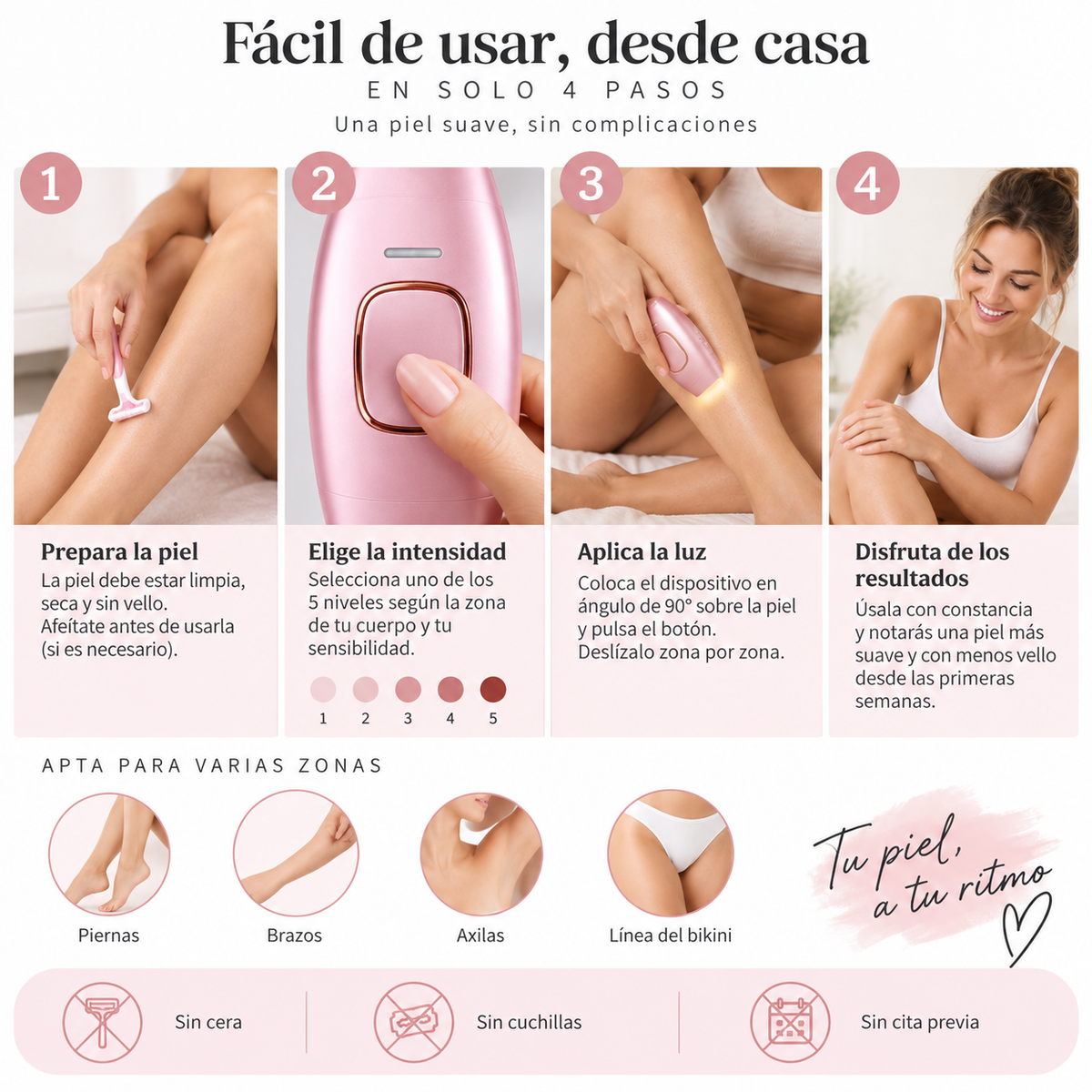 Depiladora láser